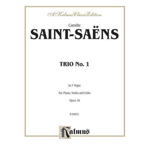 Trio No 1 F Op 18 for Violin, Cello, and Piano
