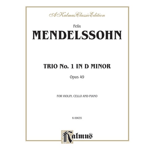 Trio in D Minor Op 49 - Chamber Sheet Music