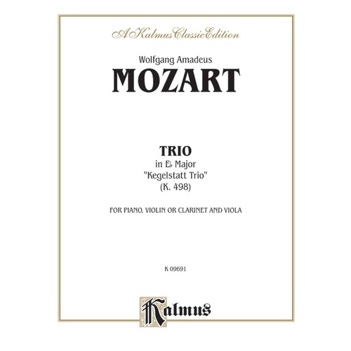 Trio in E Flat K498 for Clarinet, Viola, and Piano