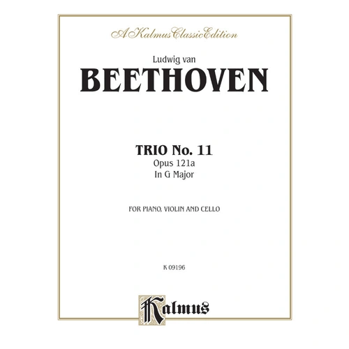 Beethoven Piano Trio No 11 Op 121a in G - Chamber Sheet Music for Violin, Cello, and Piano