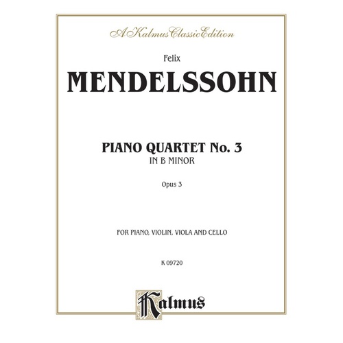 Piano Quartets Op 3