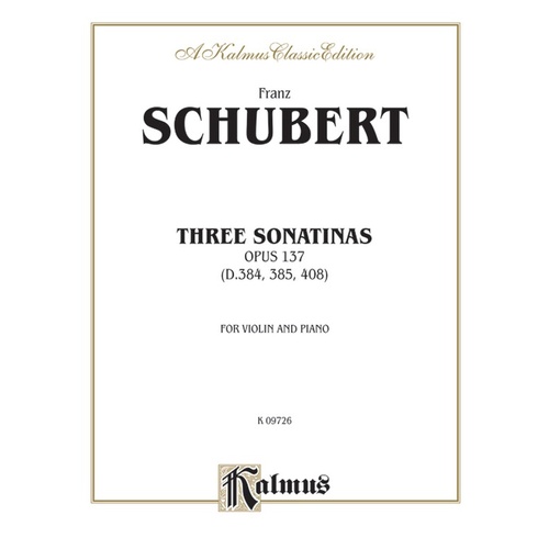 3 Sonatas for Violin Sheet Music