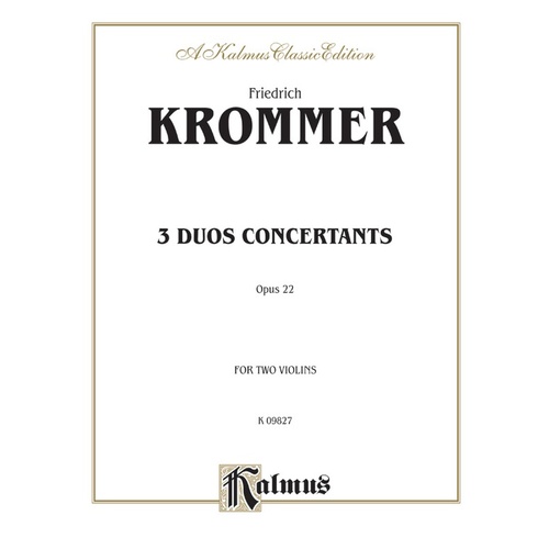 3 Duos Concerto Op. 22 for 2 Violins