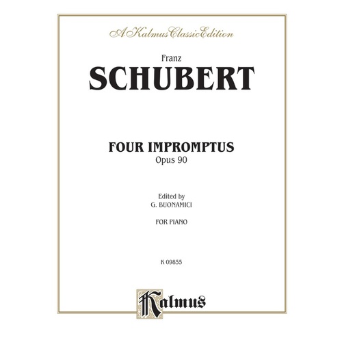 Four Impromptus Op. 90 Piano Sheet Music