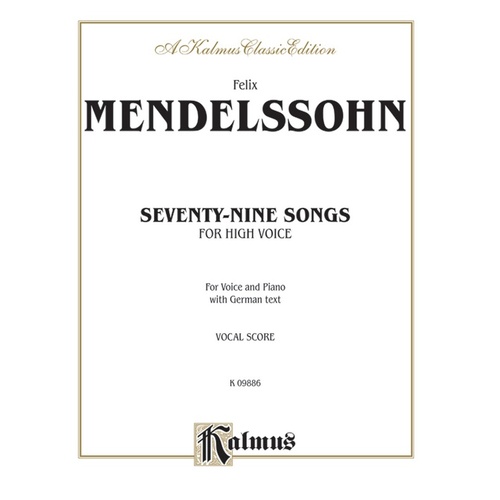 79 Songs High VCE Solo Vocal Sheet Music