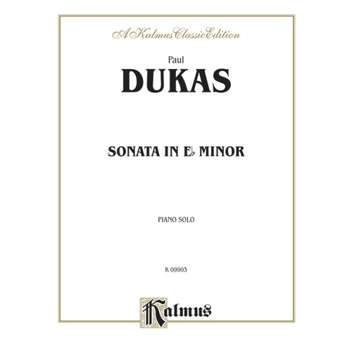 Sonata in E Flat Minor for Piano Sheet Music