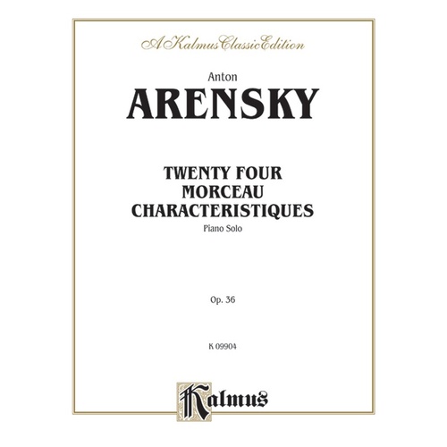 Twenty Four Morceau Characteristiques Opus 36 Piano