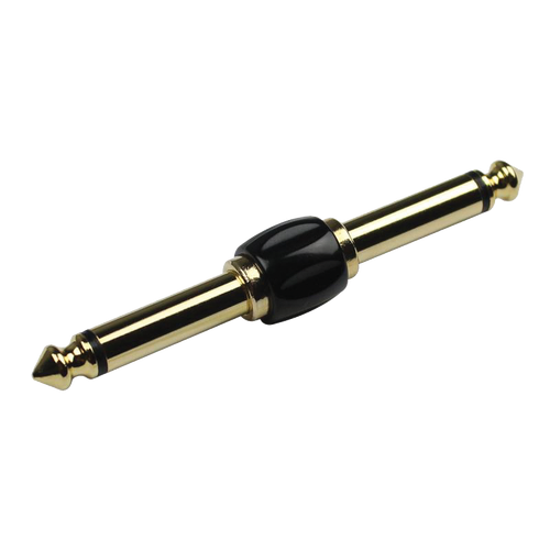 Kirlin 1/4" Mono Male to 1/4" Mono Male Gold Plated Pedal Adapter Pack of 2 [K2631BG]