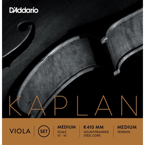 D'Addario Kaplan Viola String Set, Medium Scale, Medium Tension