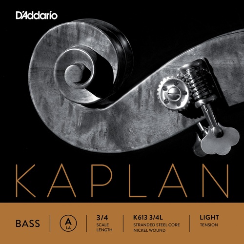 D'Addario Kaplan Bass Single A String, 3/4 Scale, Light Tension