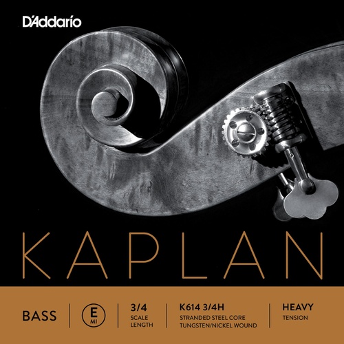 D'Addario Kaplan Bass Single E String, 3/4 Scale, Heavy Tension