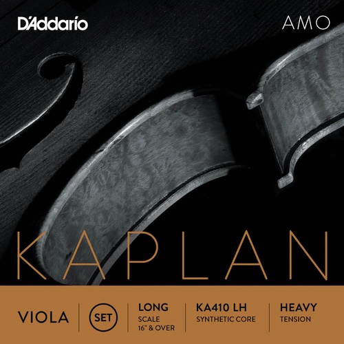 D'Addario Kaplan Amo Viola String Set, Long Scale, Heavy Tension