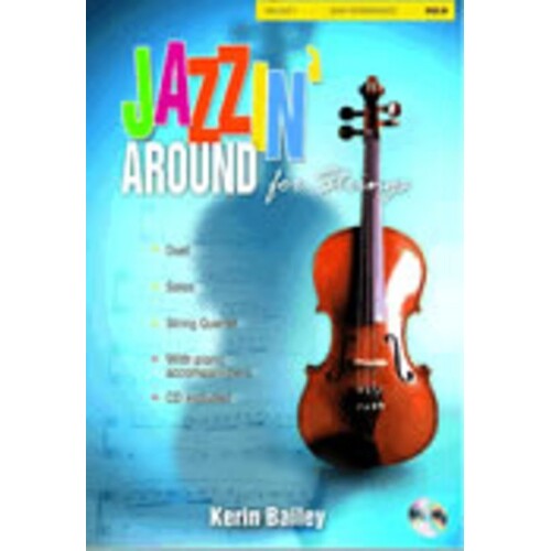 Jazzin Around For Strings Viola/Piano Softcover Book/CD