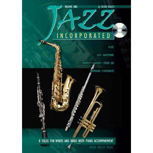 Jazz Incorporated Book 1 Book/CD Flute/Piano (Softcover Book/CD)
