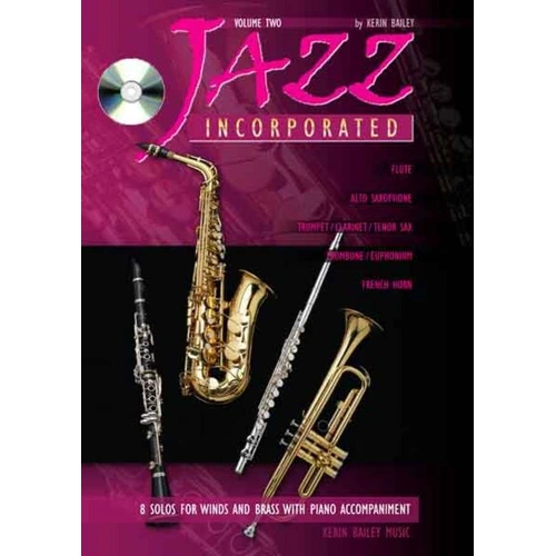 Jazz Incorporated Volume 2 BK 2 BK/CD Alto Saxophone Piano