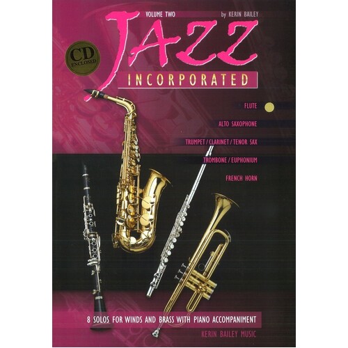 Jazz Incorporated Book 2/CD Flute/Piano (Softcover Book/CD)