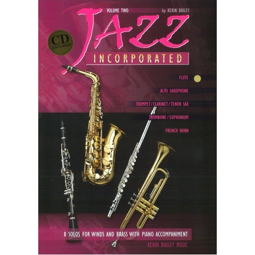 Jazz Incorporated Volume 2 BK 2 BK/CD Flute/Piano