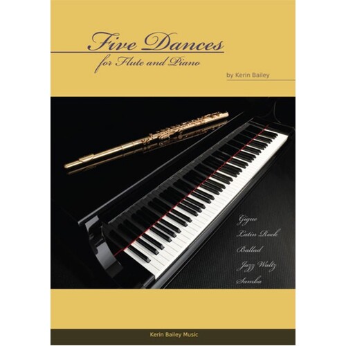Five Dances Flute And Piano Softcover Book/CD