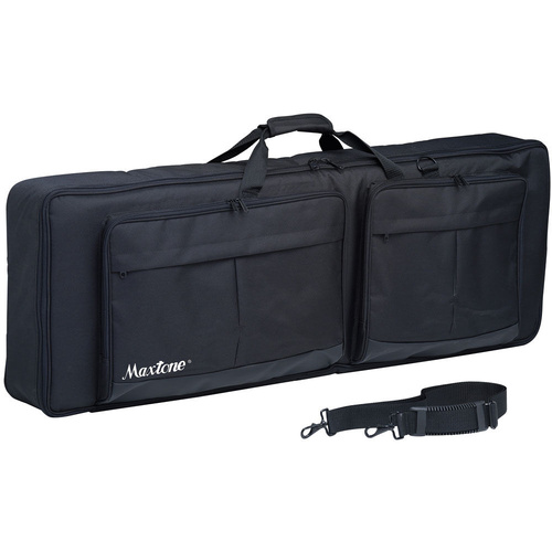 Maxtone 88-Note Keyboard Bag with Padded Interior and Storage Pockets