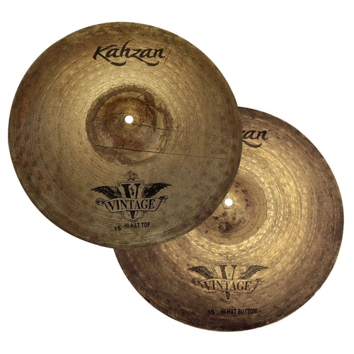 Kahzan Vintage Series 15" Hi-Hat Cymbals KC-VIN-15HH Handmade in China