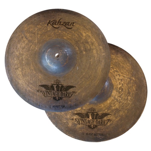 Kahzan 'Vintage Dark Series' Hi Hat Cymbals 14"