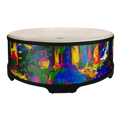 Remo 18x8 Inch Gathering Drum - Comfort Sound Technology, Rain Forest Finish