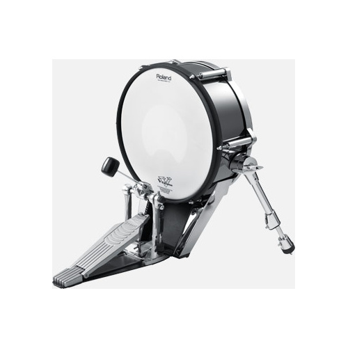 ROLAND KD-140-BC V-Kick Trigger Pad - 14" Black Chrome Bass Drum Pad with Solid Metal Frame for Natural Feel