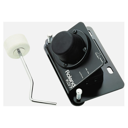 ROLAND KD-7 Kick Trigger Unit - Dynamics-Sensitive, Double-Bass Compatible, Includes Beater & Cable, Ideal for HPD-15