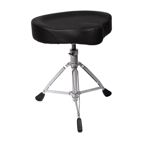 Kahzan Deluxe Motorcycle Shaped Drum Throne with Chrome Finish and Adjustable Height