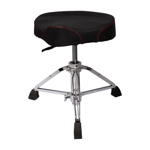 Kahzan Premium Hydraulic Drum Throne with Chrome Finish and Adjustable Height