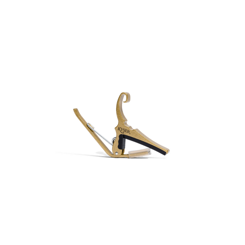 Kyser Quick-Change Capo for 6 String Acoustic Guitars (Gold)