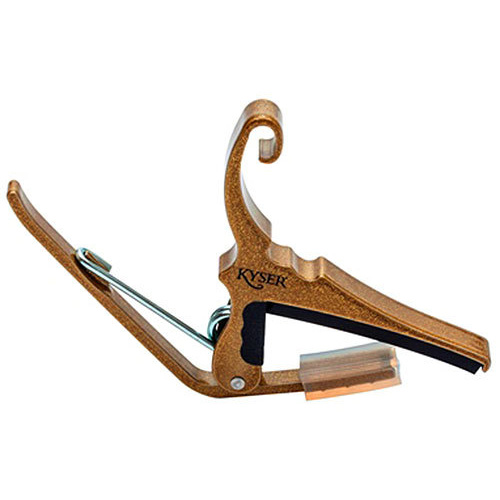 Kyser Quick-Change Acoustic Guitar Capo in Gold Finish