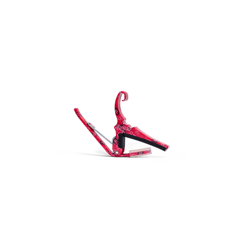 Kyser Quick-Change Capo for 6 String Acoustic Guitars (Red Bandana)