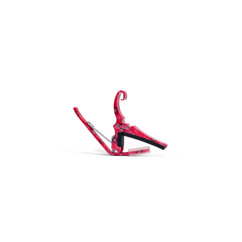Kyser Quick-Change Capo for 6 String Acoustic Guitars (Red Bandana)