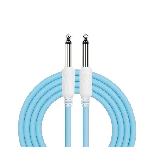 Kirlin Entry 24 Instrument Cable Atoll Blue 10FT 1/4" Mono Plug KIC241AT-10