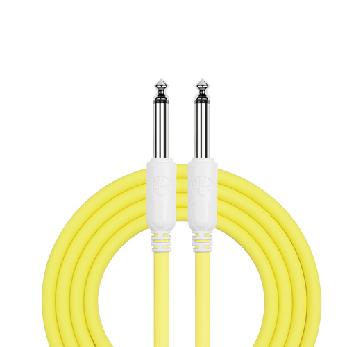 Kirlin Entry 24 Instrument Cable Lemon Yellow 10FT IC-241 1/4" Mono Plug