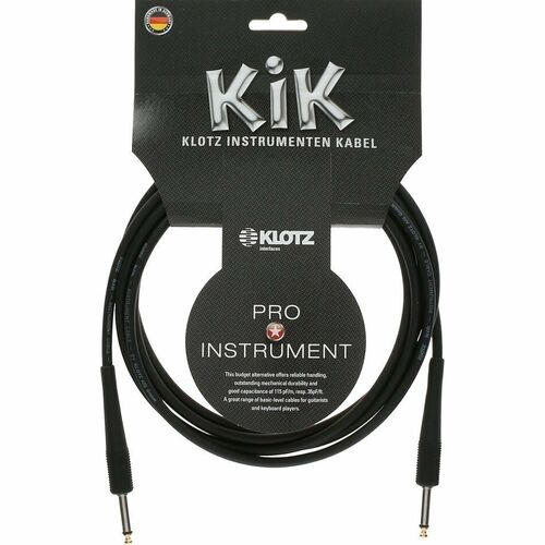 Klotz KIKG3.0PP1 Pro Instrument Cable with Gold Tip 6m