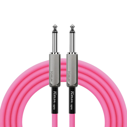 Kirlin 10FT Glow Instrument Cable Rose Glow KIMGE-221-PK-10