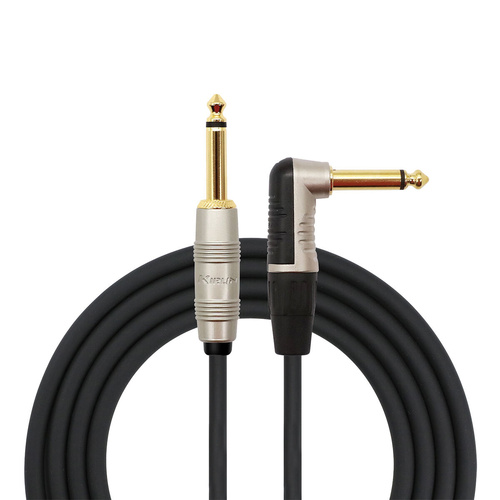 Kirlin 20FT Silent Instrument Cable RA to Straight Black [KIP202-SILENT-20]