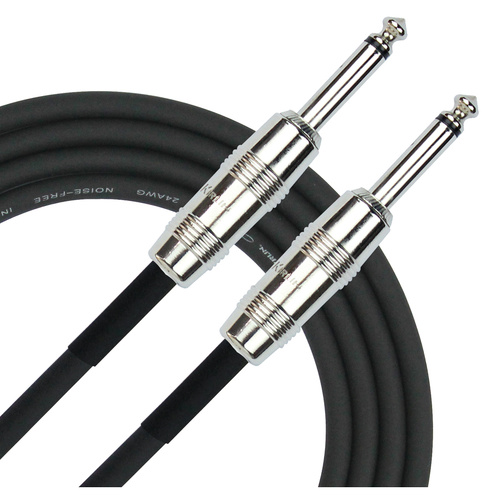 Kirlin 20FT Original Instrument Cable with 1/4" Mono Plugs - OFC Conductor, PVC Jacket, Limited Lifetime Warranty