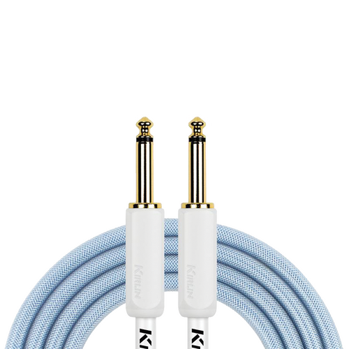 Kirlin PVC Woven Premium Plus Instrument Cable 10Ft Blue KIPW201WBL-10