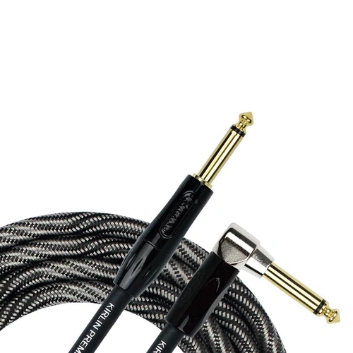 Kirlin 20ft Premium Plus Wave Black Instrument Cable RA - Straight KIWB202WBW-20