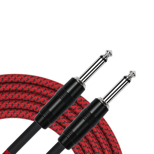 Kirlin IWC201RD 20ft Red Woven Guitar Cable