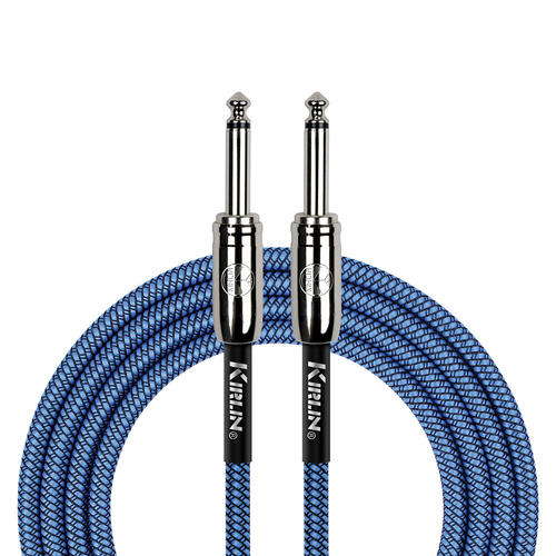 Kirlin IWC201BL 10ft Blue Entry Woven Instrument Cable