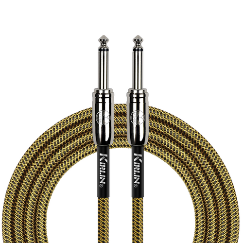 Kirlin IWCC201BY 20ft Tweed Entry Woven Instrument Cable with Chrome Ends