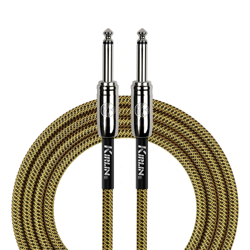 Kirlin 20ft Tweed Woven Instrument Cable with Chrome Ends [KIWCC201BY-20]