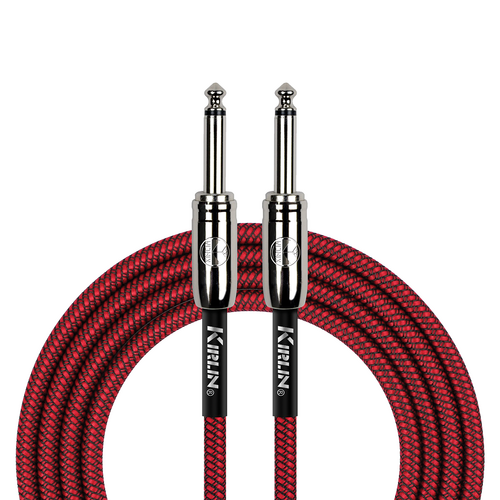 Kirlin IWCC201RD 20ft Red Entry Woven Instrument Cable with Chrome Ends