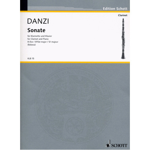 Sonata B Flat clarinet Piano Book
