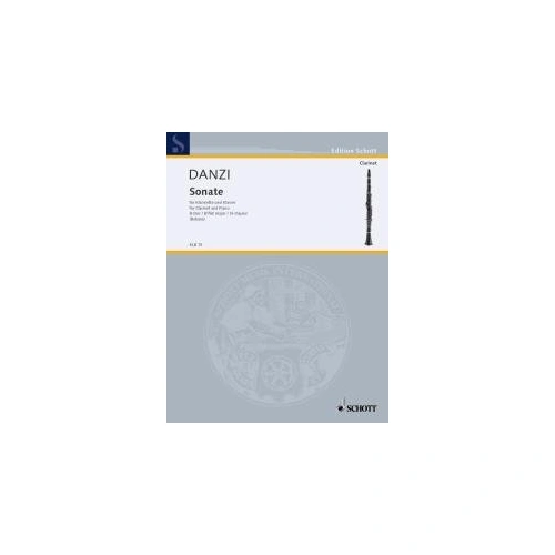 Danzi - Sonata in B Flat Major for Clarinet and Piano, Schott Music, 44 Pages