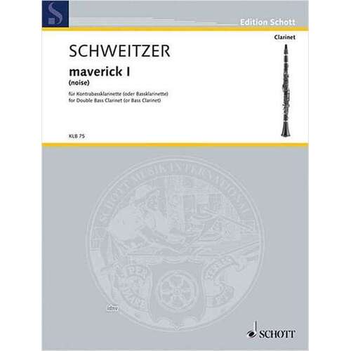 Maverick I (Noise) Contrabass Clarinet Book